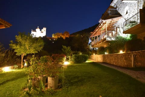 Property building, Off site, Night, Garden, Garden view