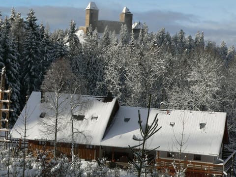 Property building, Natural landscape, Winter, Landmark view