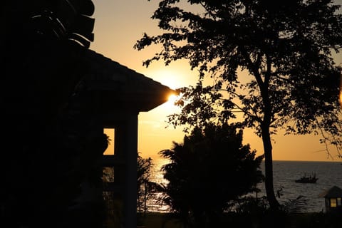 Beach, Sea view, Sunset