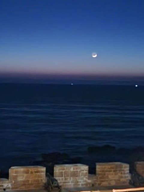 Night, Natural landscape, Balcony/Terrace, Sea view