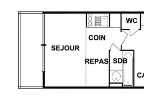 Les Saisies - Studio Cabine avec Garage pour 4-5 personnes, ensoleillé, vue sur pistes, non fumeur - FR-1-293-152 Wohnung in Villard-sur-Doron