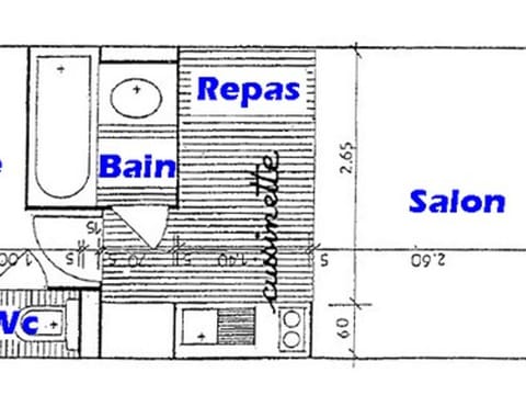 Studio cabine rénové 4 pers avec garage, Les Saisies - FR-1-293-180 Apartamento in Villard-sur-Doron