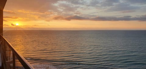 Day, Natural landscape, View (from property/room), Balcony/Terrace, Sea view, Sunset