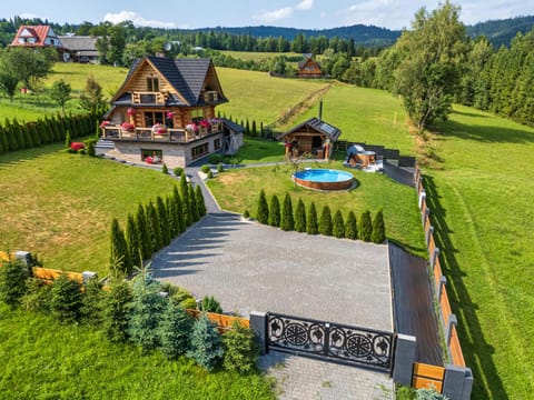 Domek w górach DeLuxe sauna,jacuzzi,basen,hot tub-Nowy Targ blisko Białka ,Zakopane Nature lodge in Lesser Poland Voivodeship