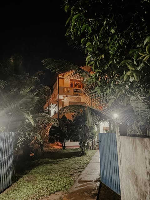 Property building, Night, Garden, Garden view