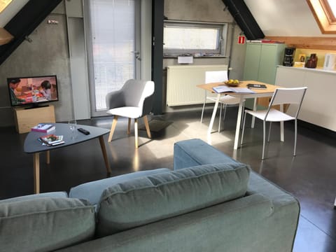 Kitchen or kitchenette, Living room, Photo of the whole room, Seating area, Dining area
