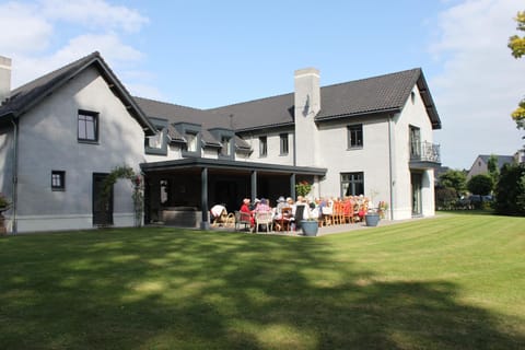 Property building, Summer, Garden, group of guests