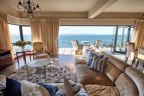 Living room, Seating area, Sea view