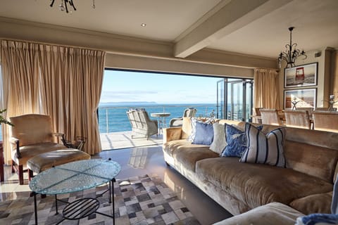 Living room, Seating area, Sea view