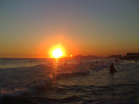 Natural landscape, Summer, Beach, Sea view, Sunset