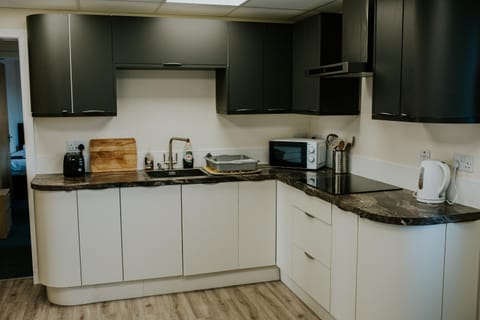 Coffee/tea facilities, Kitchen or kitchenette, minibar, stove, toaster