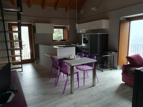 Kitchen or kitchenette, Living room, Dining area