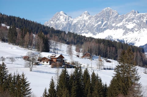 Property building, Natural landscape, Winter, Mountain view