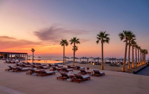 Natural landscape, Beach, Sea view, Sunset