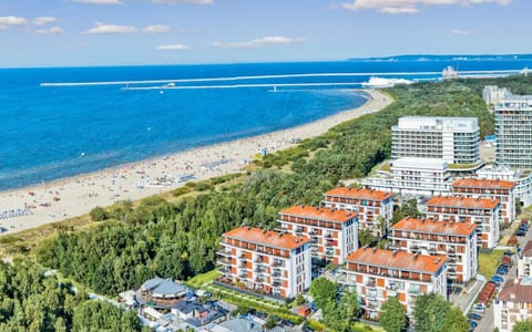 Property building, Bird's eye view, Beach