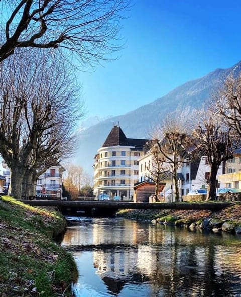 Property building, Natural landscape, Mountain view, River view