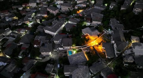 Property building, Night, Neighbourhood, Bird's eye view, Street view