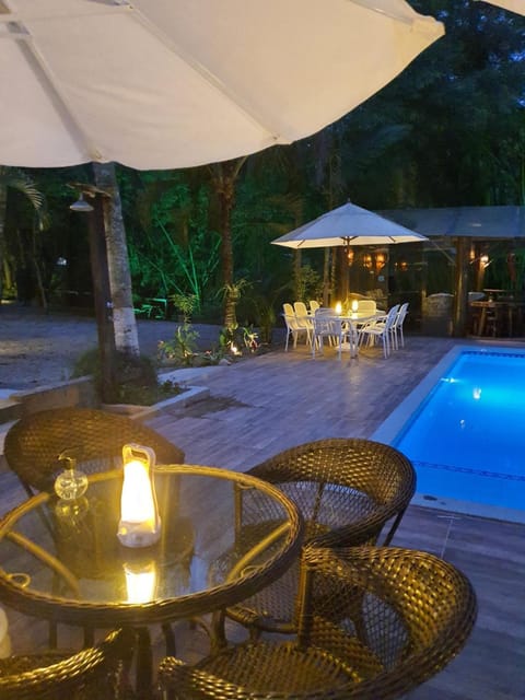 Night, Natural landscape, Pool view, Swimming pool