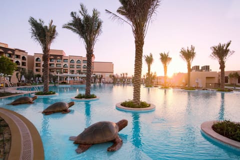 Property building, Swimming pool, Sunrise, Sunset