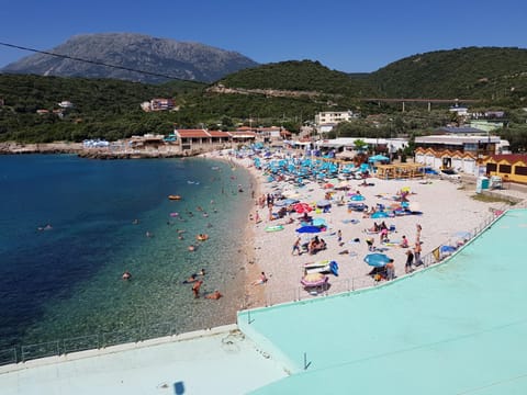 People, View (from property/room), Beach, Sea view, sunbed