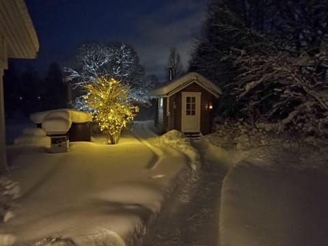 Winter, Sauna