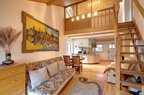 Kitchen or kitchenette, Living room, Dining area, Bedroom