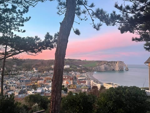 Natural landscape, City view, Sea view, Sunset
