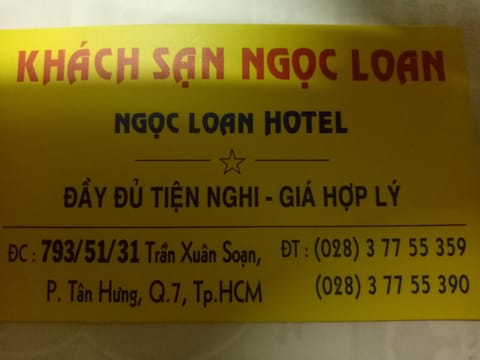 Ngoc Loan Hotel Hotel in Ho Chi Minh City