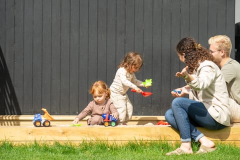 Children play ground, children, group of guests, Family