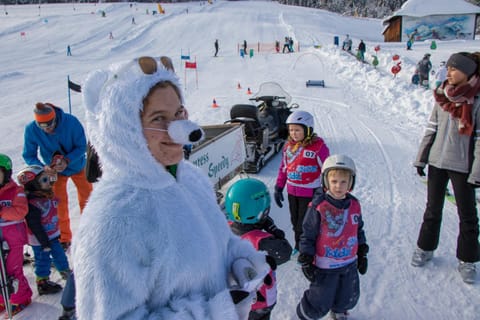 Winter, Ski School, Skiing, Family