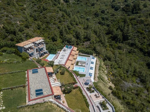 Property building, Day, Natural landscape, Bird's eye view, Pool view, Swimming pool