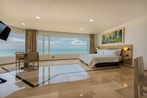 Bed, Photo of the whole room, Bedroom, Sea view