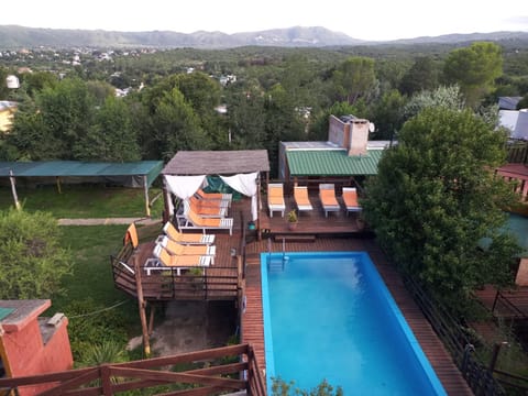 Natural landscape, Bird's eye view, Mountain view, Pool view, Swimming pool, sunbed