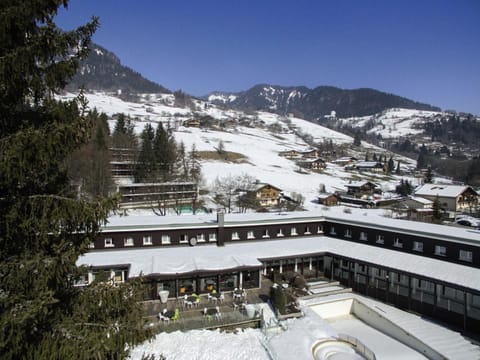 Property building, Winter, Mountain view