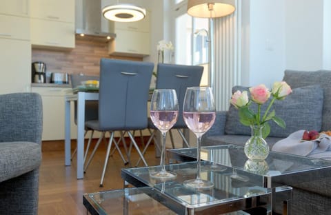 Kitchen or kitchenette, Living room, Dining area