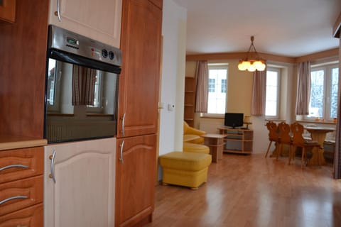 Kitchen or kitchenette, Living room, Dining area