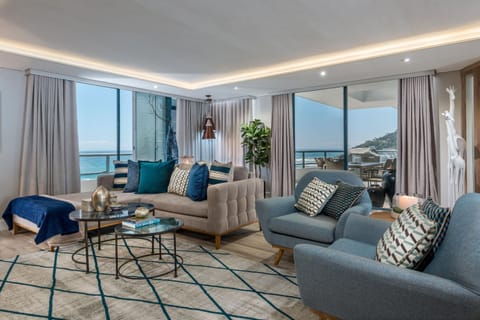 Living room, Seating area, Sea view