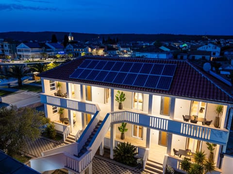 Property building, Night, Neighbourhood, Bird's eye view, View (from property/room), Balcony/Terrace, City view