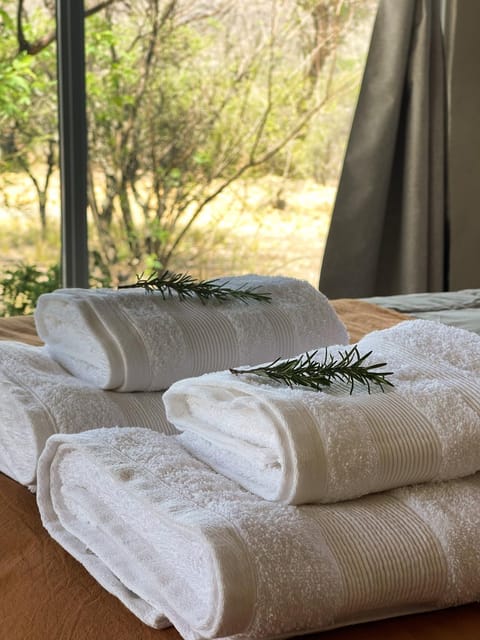 Garden view, towels