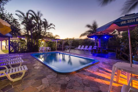 Swimming pool, Sunset