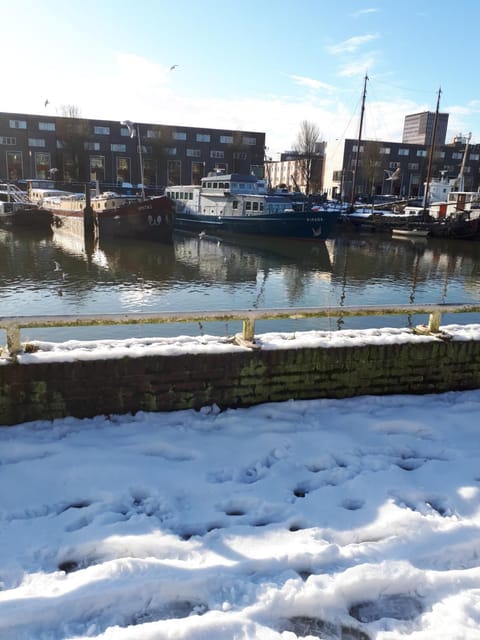 B&B Unitas Docked boat in Rotterdam