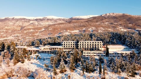 Property building, Neighbourhood, Bird's eye view, Winter