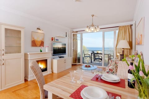 Living room, Dining area, flat iron