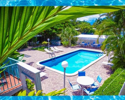 Patio, Pool view