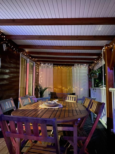 Patio, Living room, Dining area