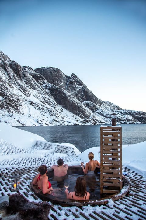 People, Winter, Hot Tub, children