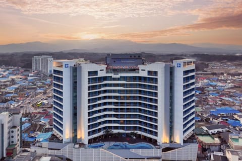 Property building, Sunset