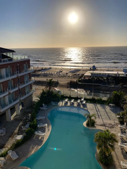 Property building, Pool view, Swimming pool, Sunset