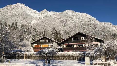 Property building, Facade/entrance, Winter, Mountain view