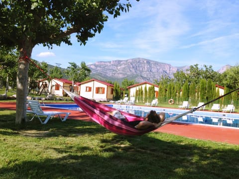 Mountain view, Swimming pool, sunbed